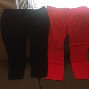 Two pair of capris